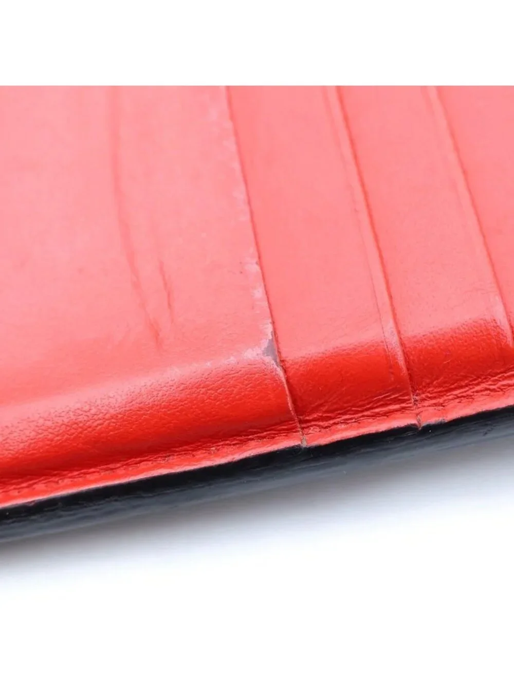 Bottega Veneta Intrecciato Leather Zippered Card Case Black Red